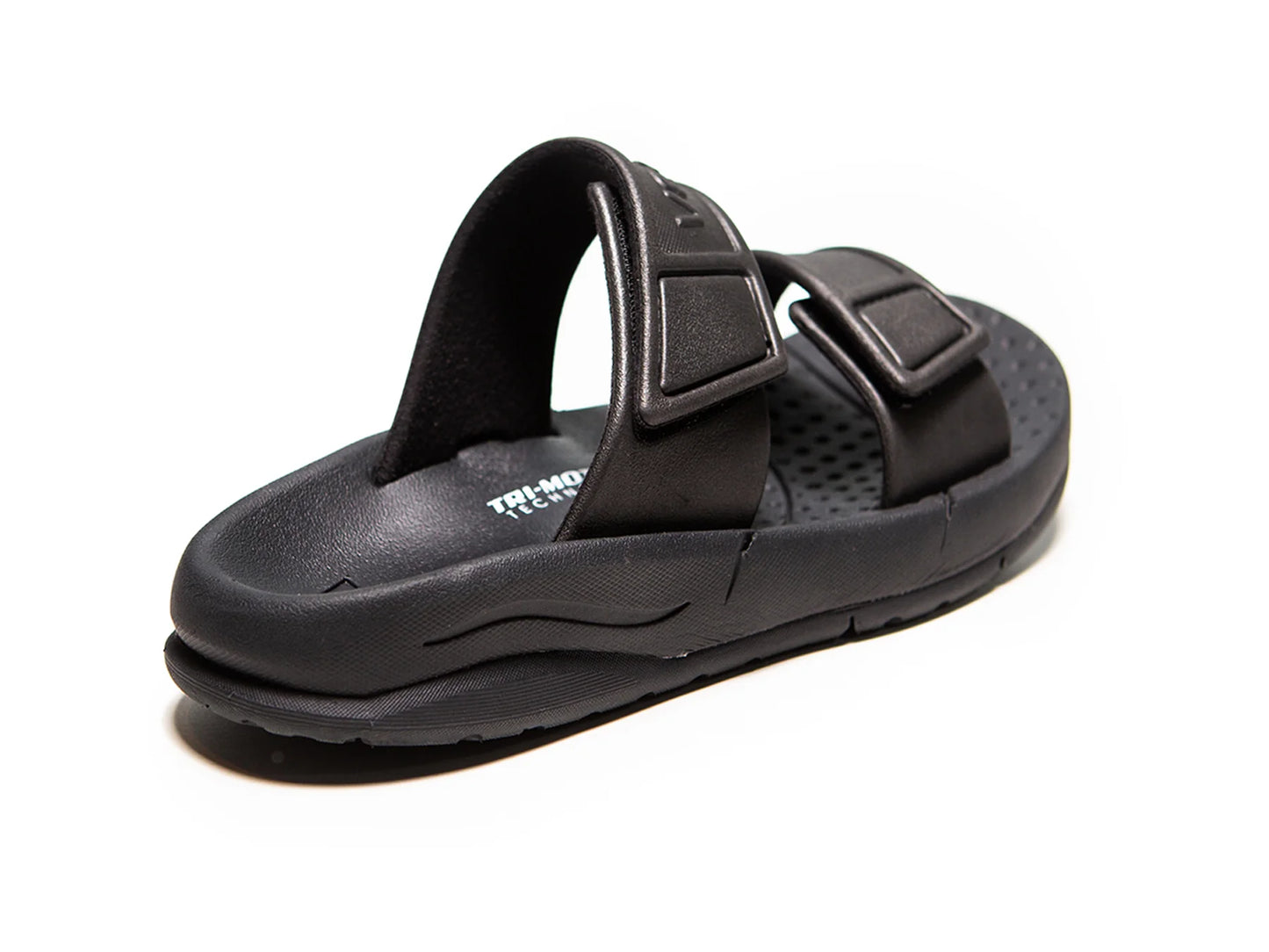Velous｜ Active 2-Strap 兩段式可調整恢復拖鞋 _黑黑