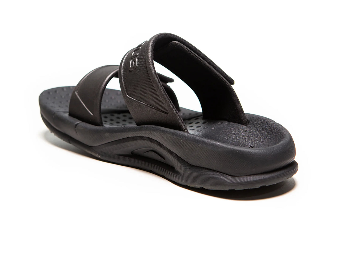 Velous｜ Active 2-Strap 兩段式可調整恢復拖鞋 _黑黑