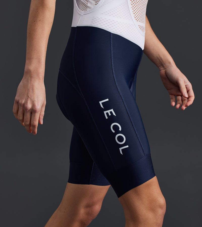 Le Col | Womens Pro Bib Shorts II 吊帶車褲 軍藍/白