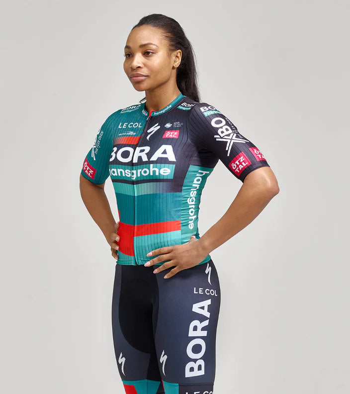 Le Col | Women's BORA-hansgrohe Race Jersey 2023 短袖車衣 黑/綠