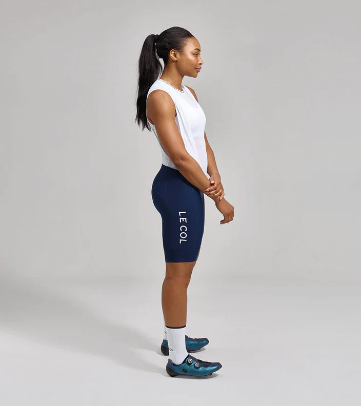 Le Col | Womens Pro Bib Shorts II 吊帶車褲 軍藍/白
