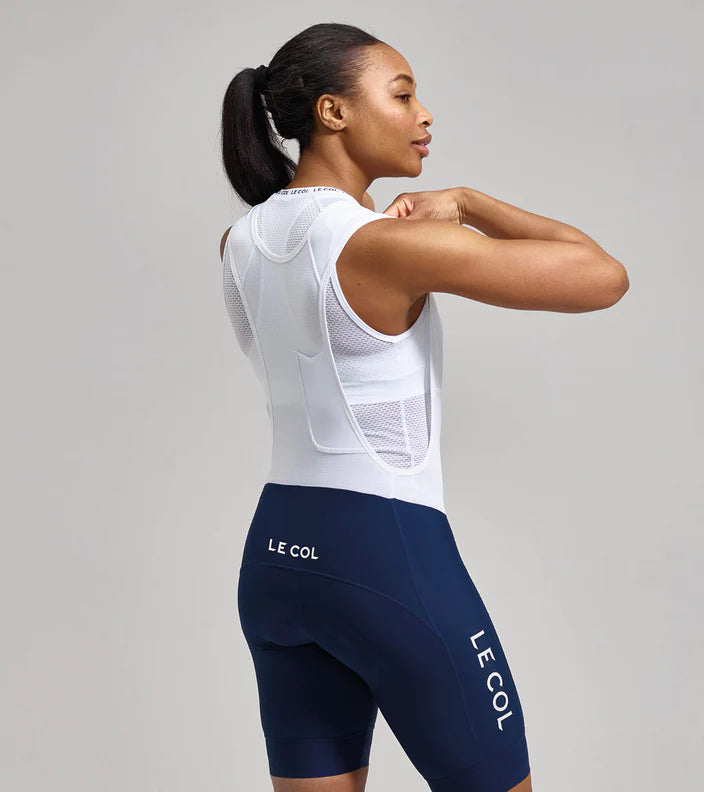 Le Col | Womens Pro Bib Shorts II 吊帶車褲 軍藍/白