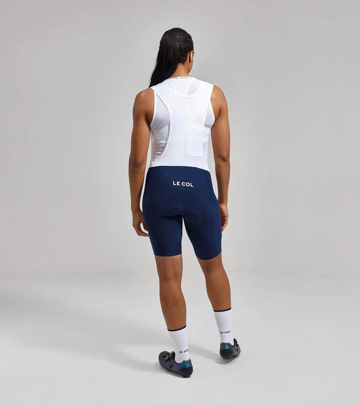 Le Col | Womens Pro Bib Shorts II 吊帶車褲 軍藍/白