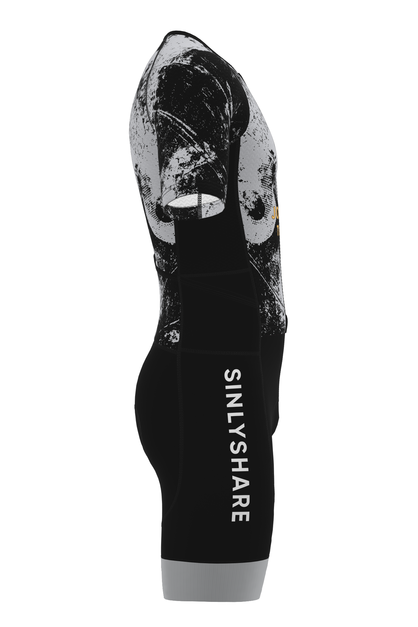 Sinlyshare｜ Striker Short Sleeve Tri Suit 連身短袖三鐵服 灰/黑