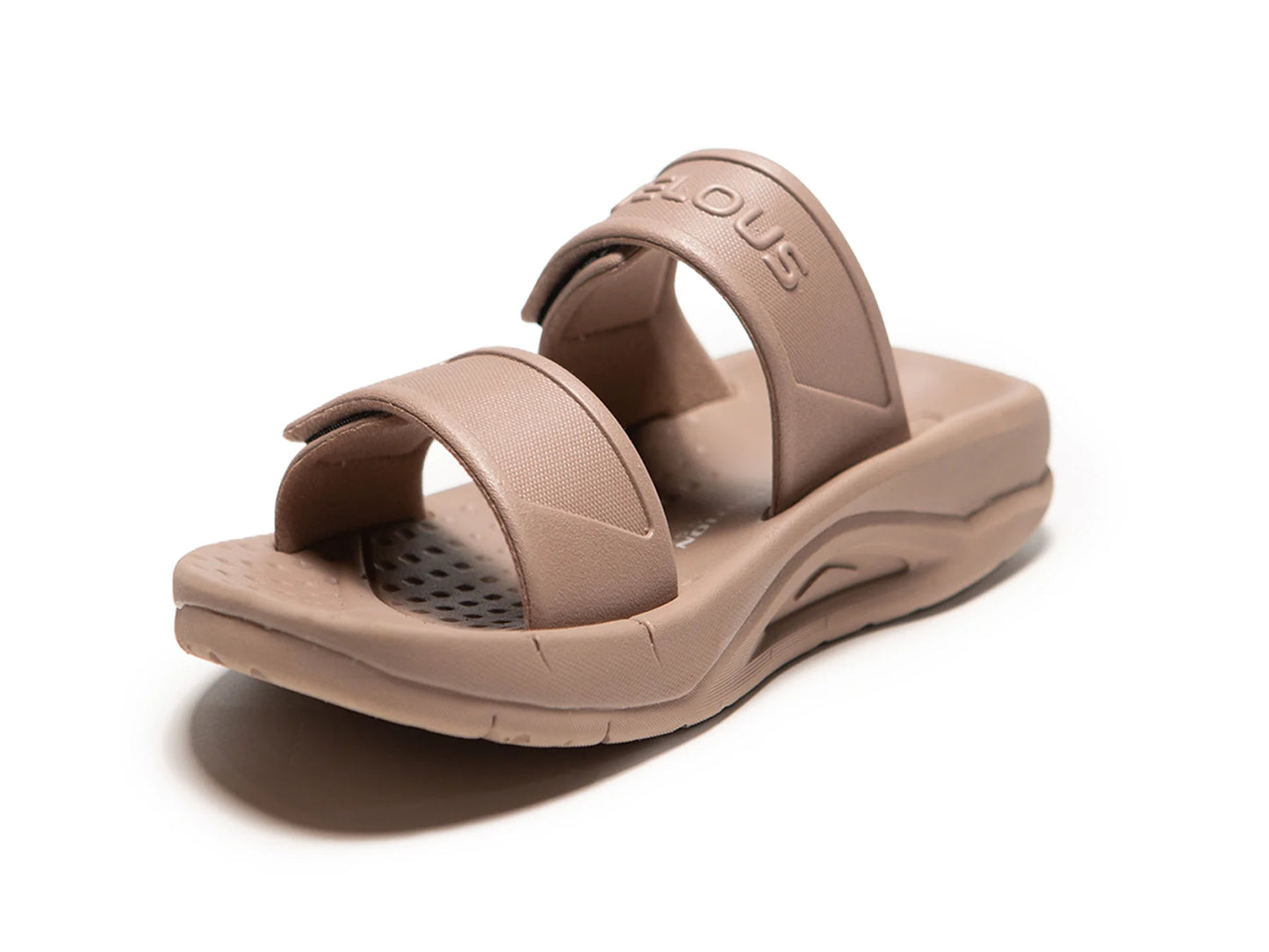 Velous｜ Active 2-Strap 兩段式可調整恢復拖鞋 _焦糖