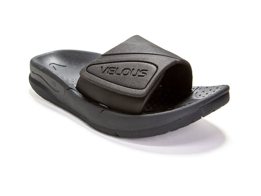 Velous｜ Active Adjustable Slide 可調式運動恢復拖鞋 黑