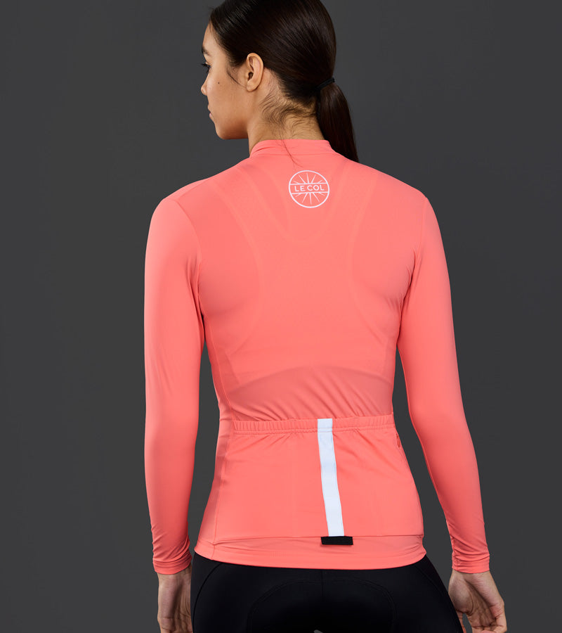 Le Col | Womens Pro Long Sleeve Jersey 長袖車衣 粉橘