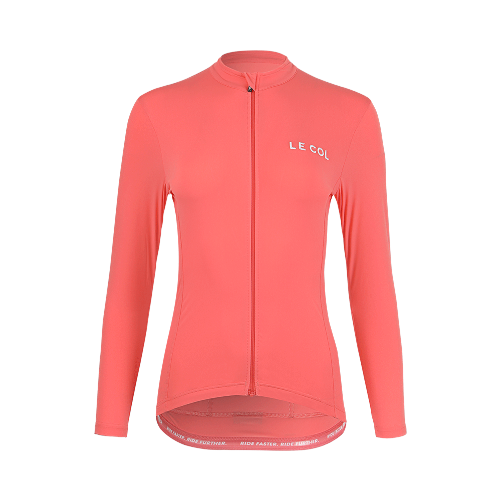 Le Col | Womens Pro Long Sleeve Jersey 長袖車衣 粉橘