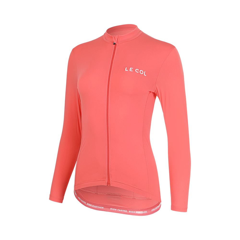 Le Col | Womens Pro Long Sleeve Jersey 長袖車衣 粉橘
