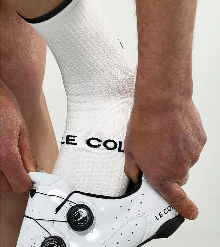 Le Col | Cycling Socks 自行車襪 白/黑