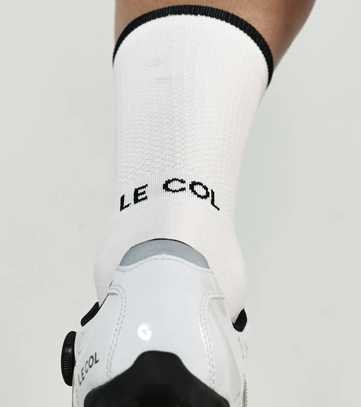 Le Col | Cycling Socks 自行車襪 白/黑