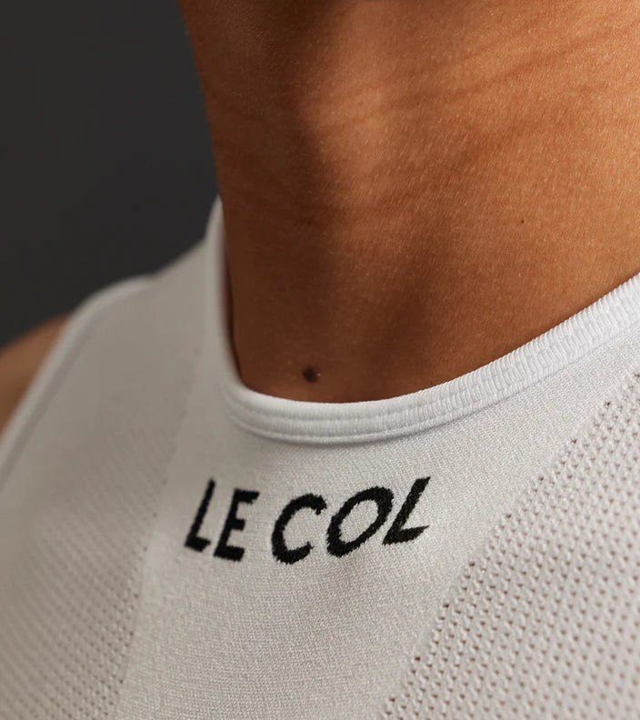 Le Col | Unisex Pro Mesh Sleeveless Base Layer 無袖底衫 白