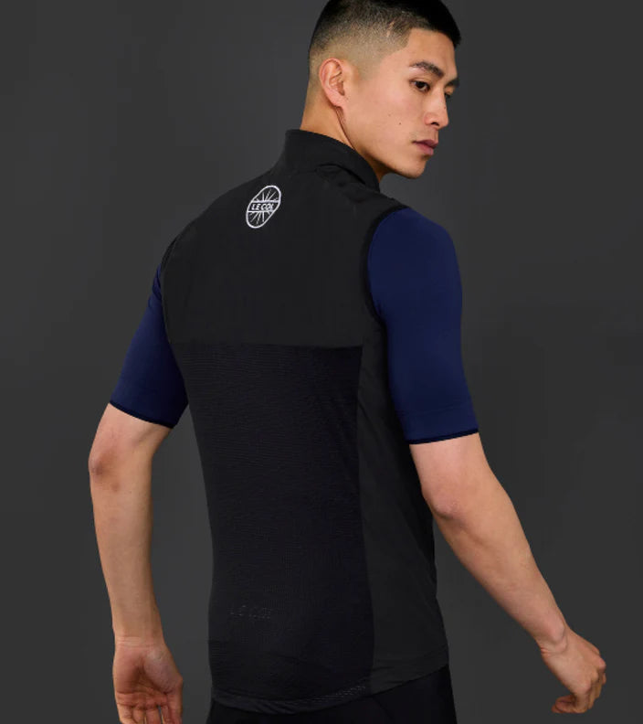 Le Col | Sport Logo Gilet 防風背心 黑