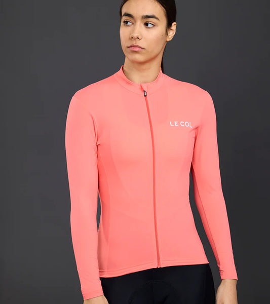 Le Col | Womens Pro Long Sleeve Jersey 長袖車衣 粉橘